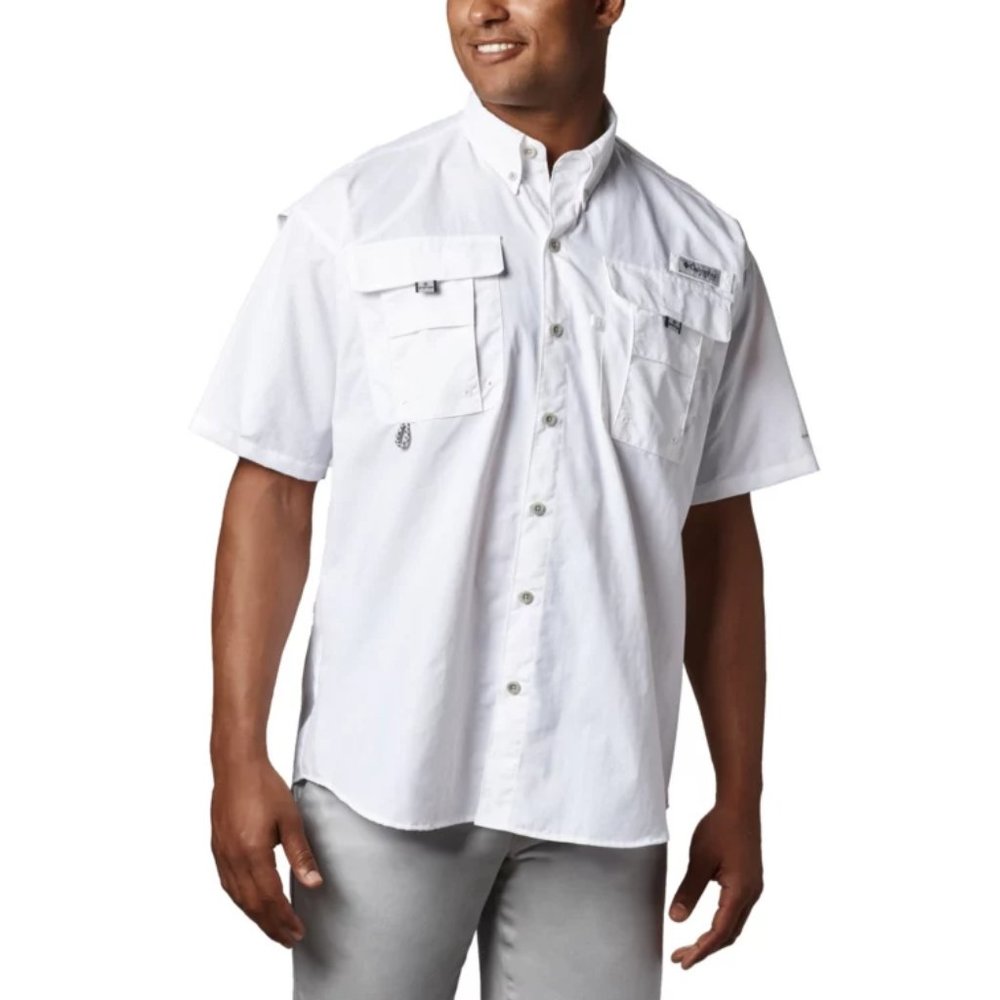 NWT Columbia Men’s PFG Bahama™ II Short Sleeve Shirt - Bacardi